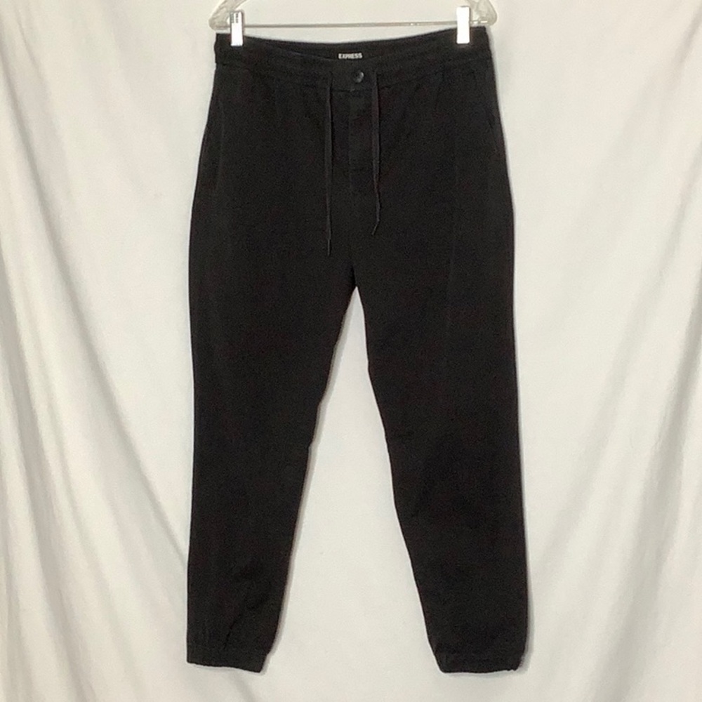 Express Men's Charcoal Jogger Pants Size 32